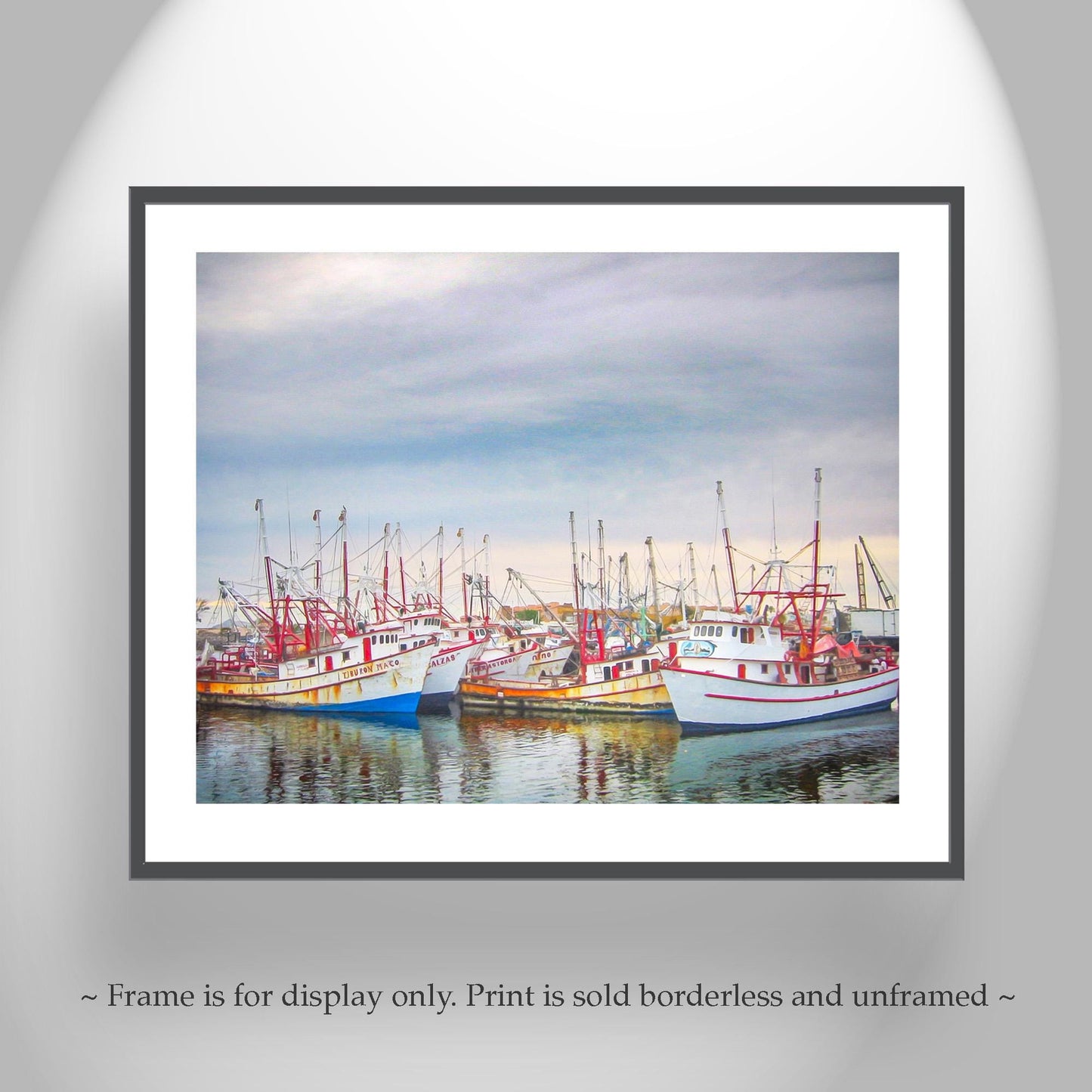 Puerto Peñasco Rocky Point Mexico Fishing Boats Artwork Print