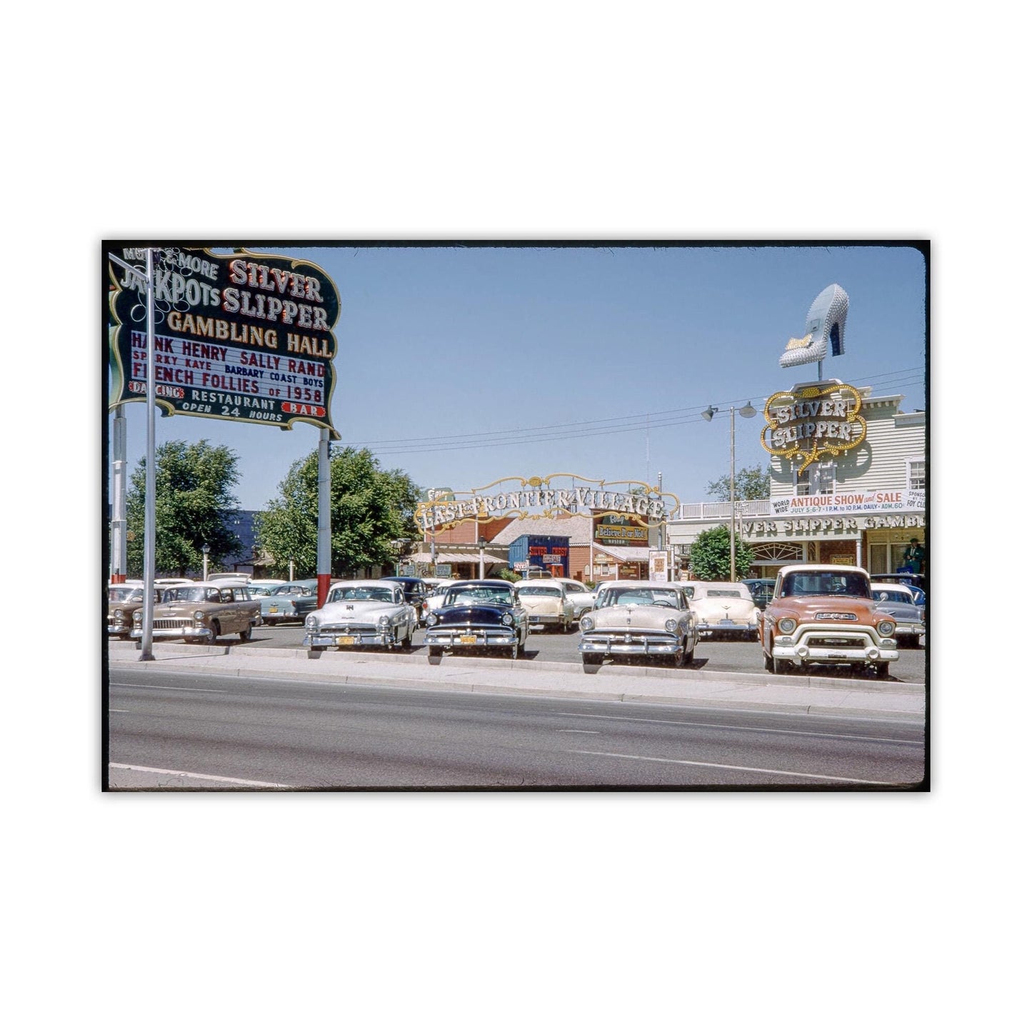 Vintage Las Vegas Nevada Photography Print | Mid-century Vegas Strip Photo
