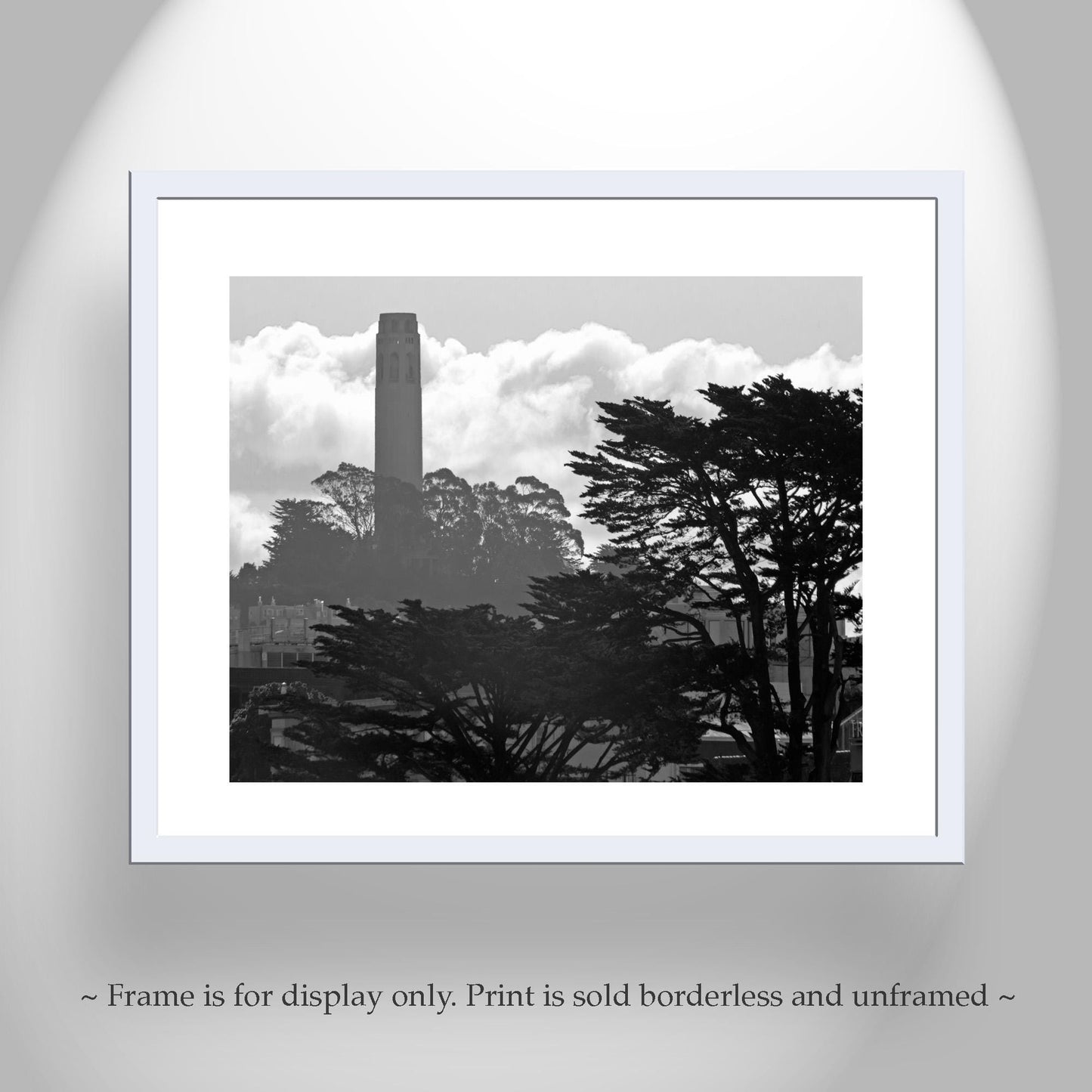 Coit Tower San Francisco Art Photography in Black and White