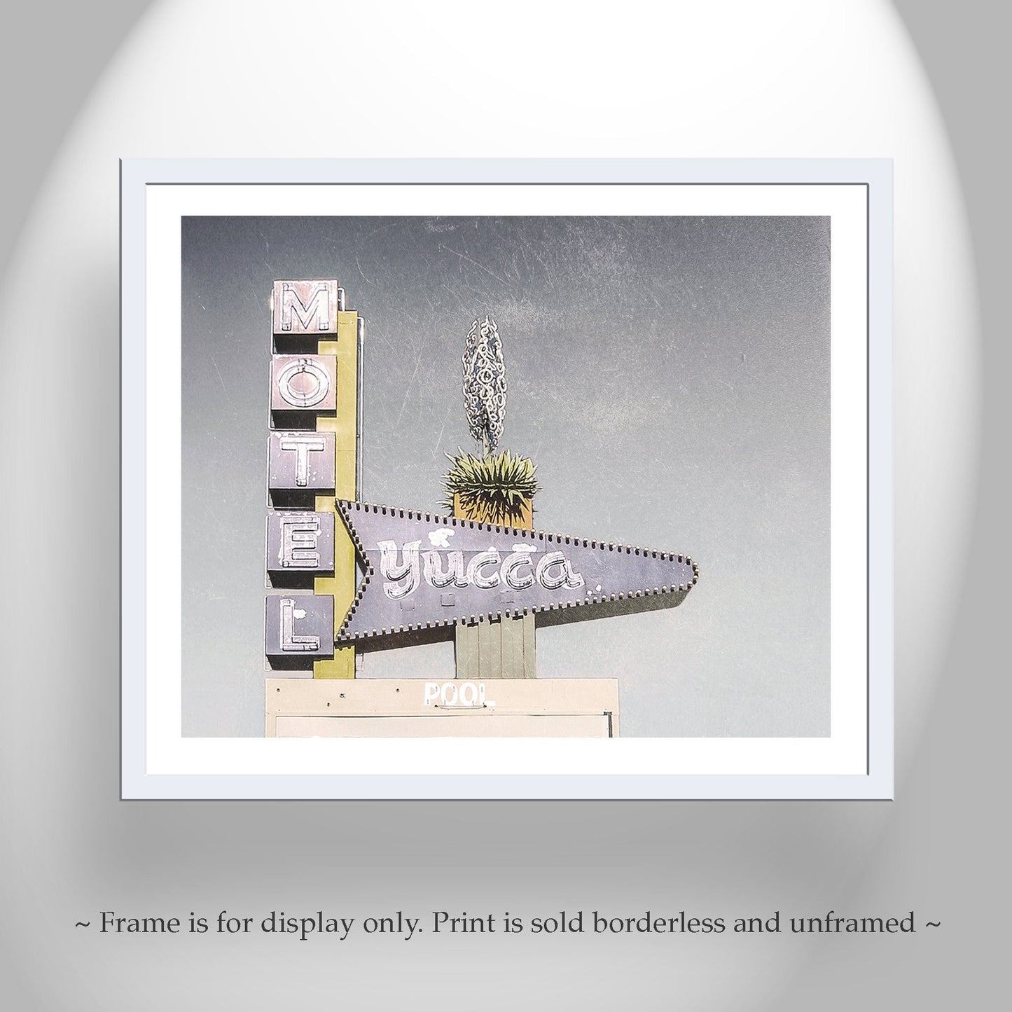 Midcentury Route 66 Wall Decor | Retro Vegas Neon Motel Artwork