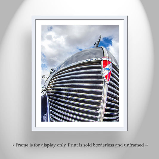 1939 Chevrolet Art Print - Vintage Black & White Classic Car Photo