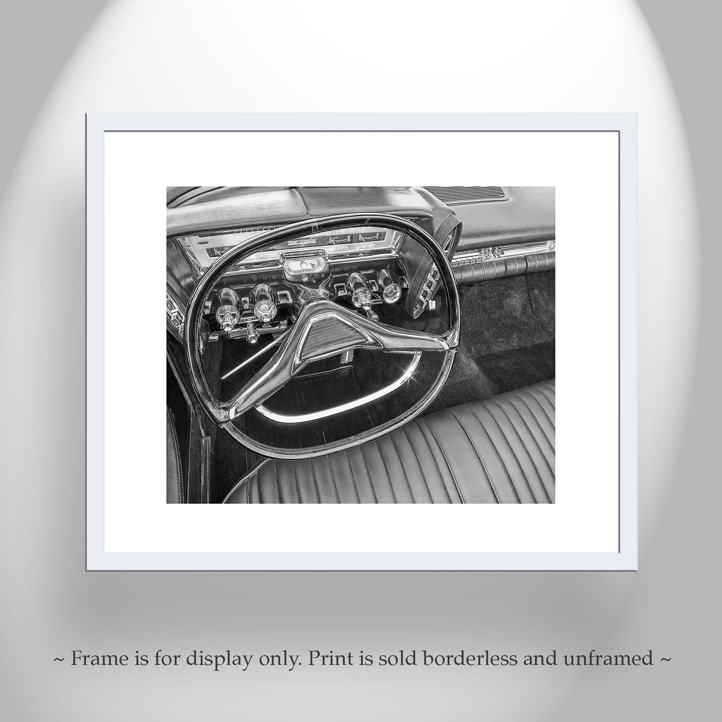 Chrysler Imperial Car Photograph in Black and White by Murray Bolesta