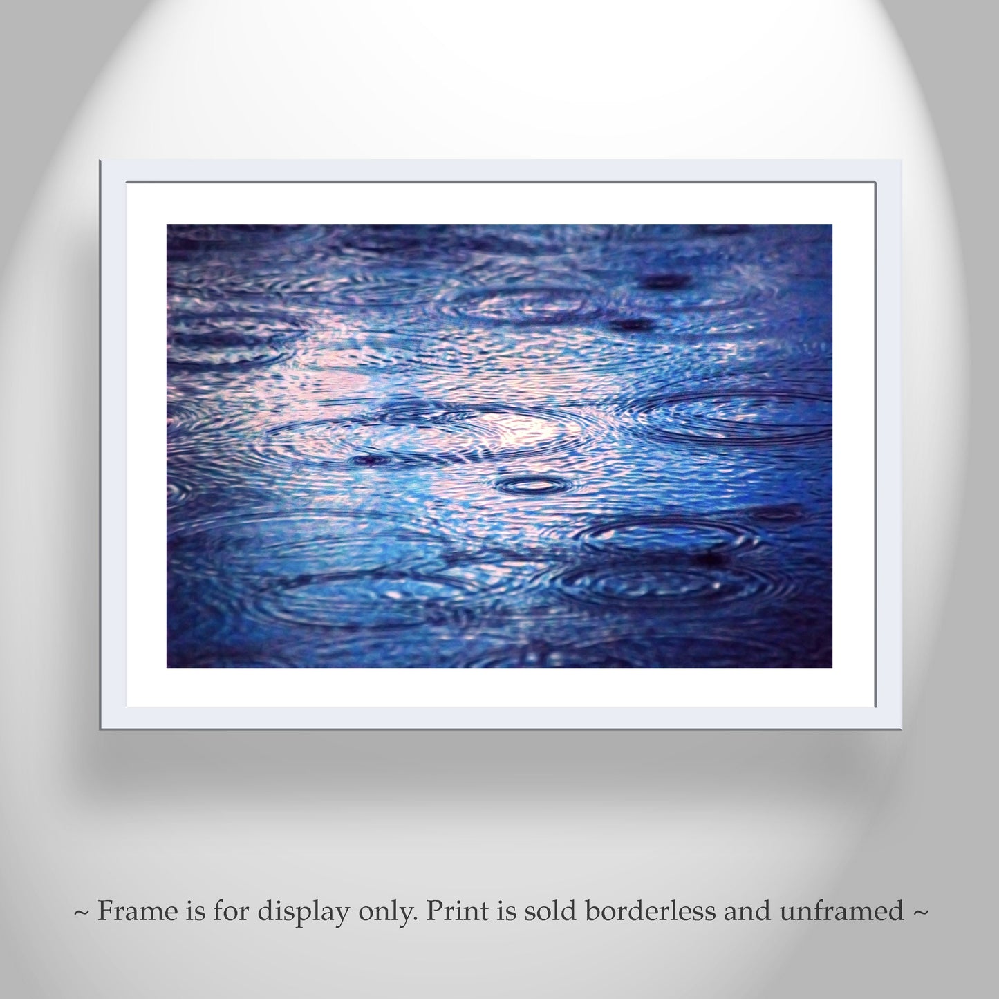 Indigo Raindrop Wall Art – Tucson Arizona Monsoon Storm Wall Art
