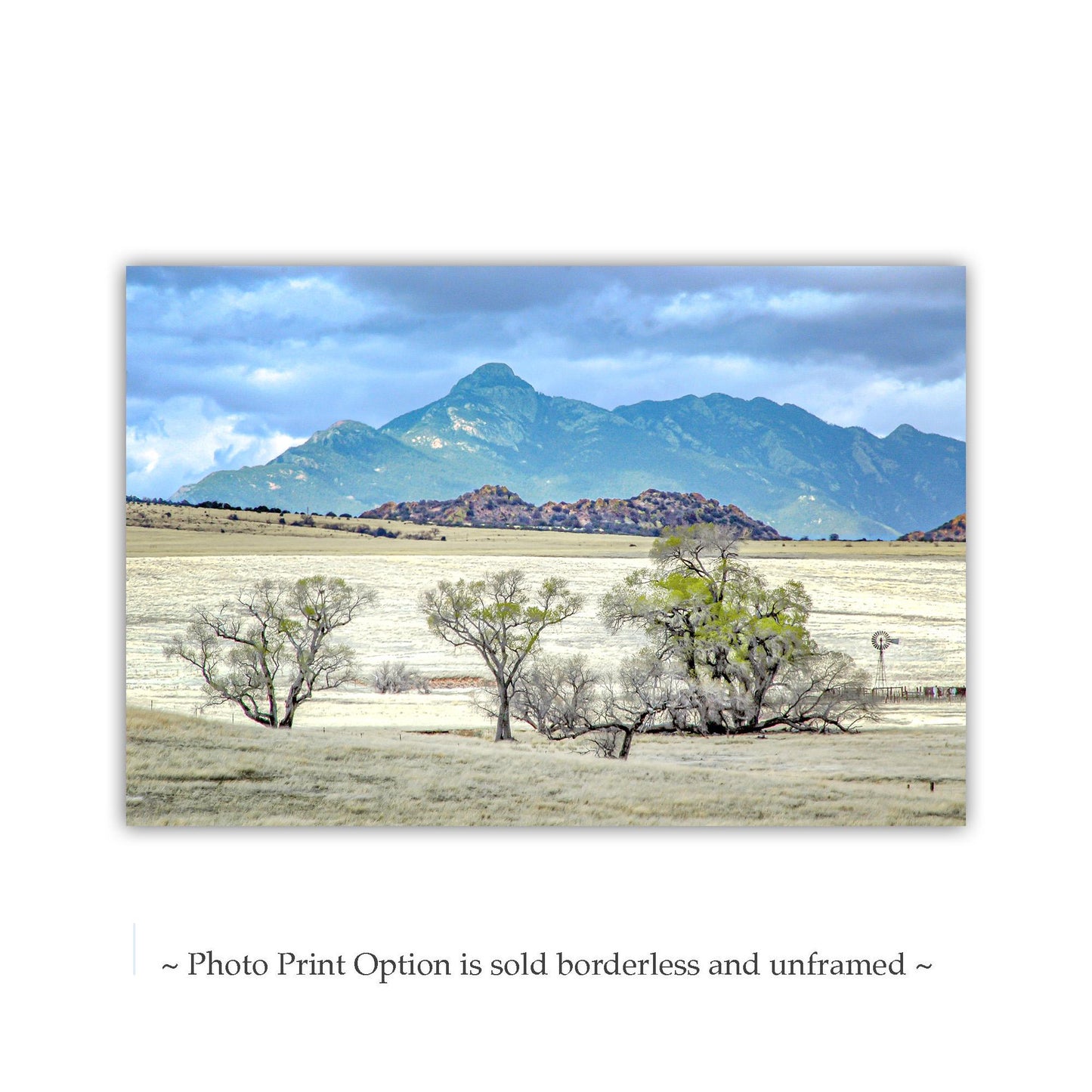 San Rafael Valley Ranch Landscape Print – Santa Rita Mountains Art