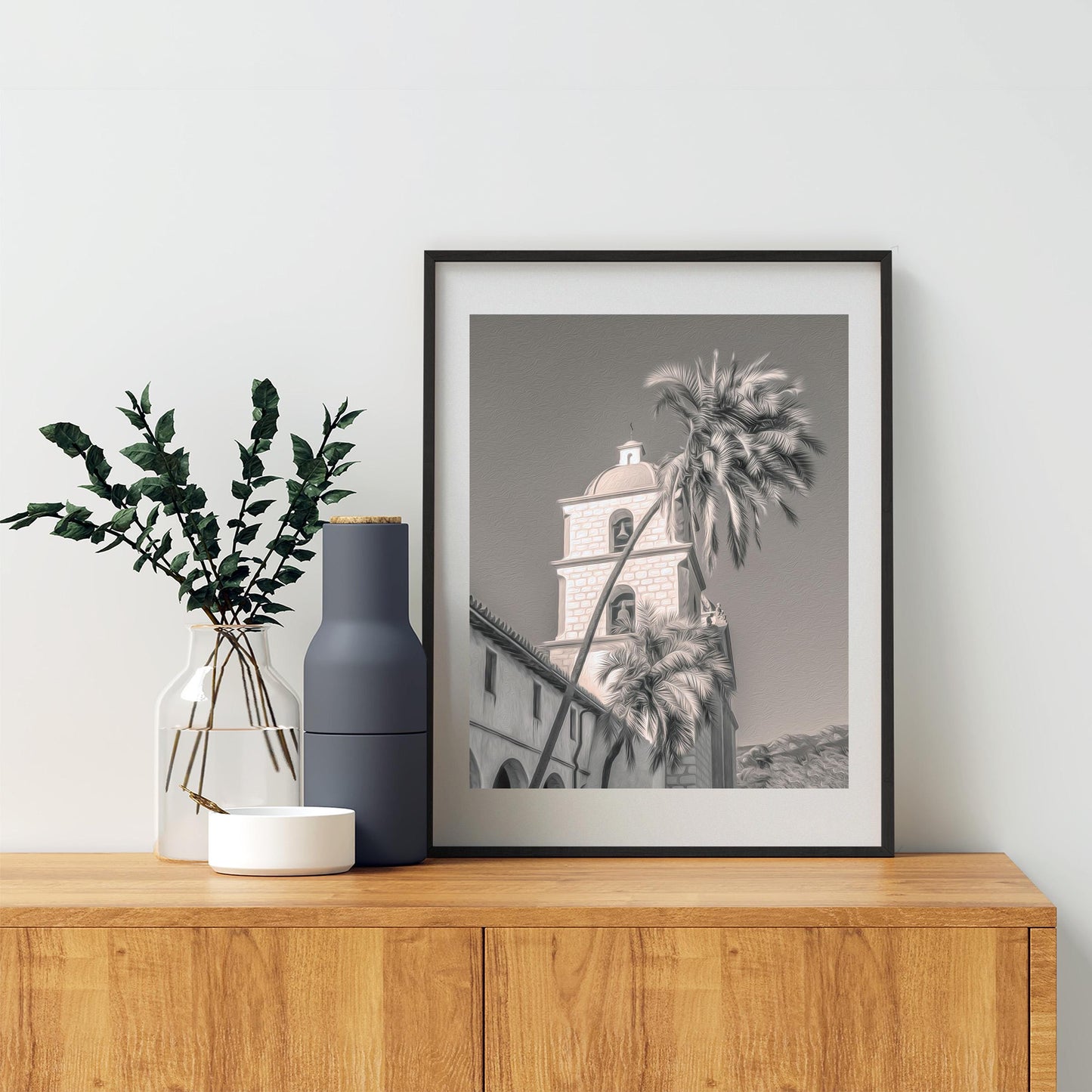 Santa Barbara California Mission Photography Art Print