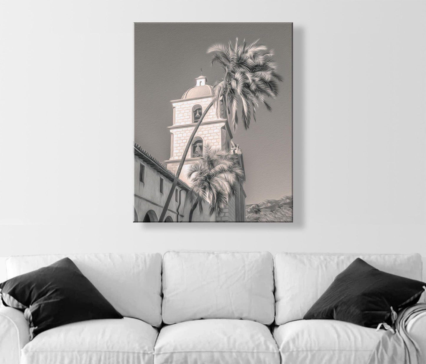 Santa Barbara California Mission Photography Art Print