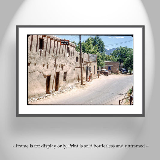 Santa Fe Oldest House Photo – Vintage New Mexico Adobe Wall Art