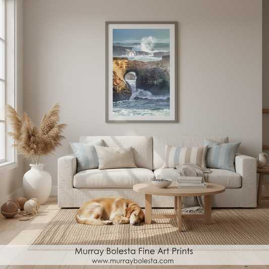 Mendocino Coast Canvas Print | Pacific Ocean Waves Seascape