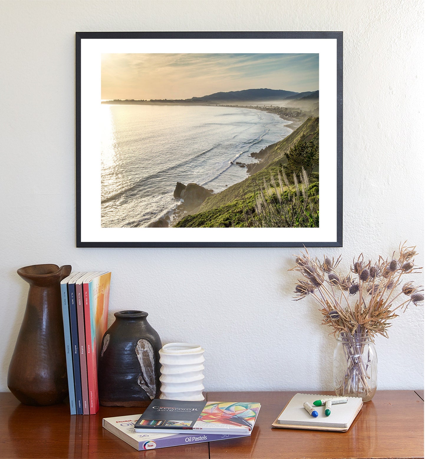 Stinson Beach Art Print Marin County California Coast Sunset Photograph as Home Decor Gift