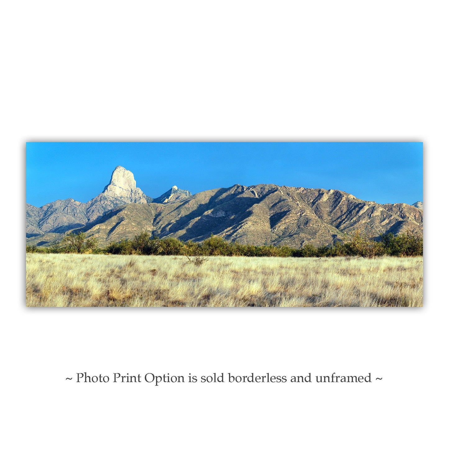 Baboquivari Peak Arizona Mountain Panoramic Landscape Photo Print