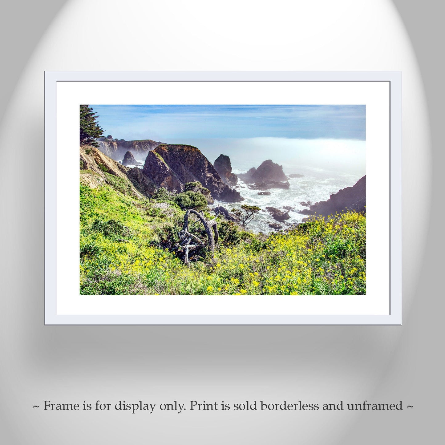 Mendocino California Coast Print as Home Decor Gift