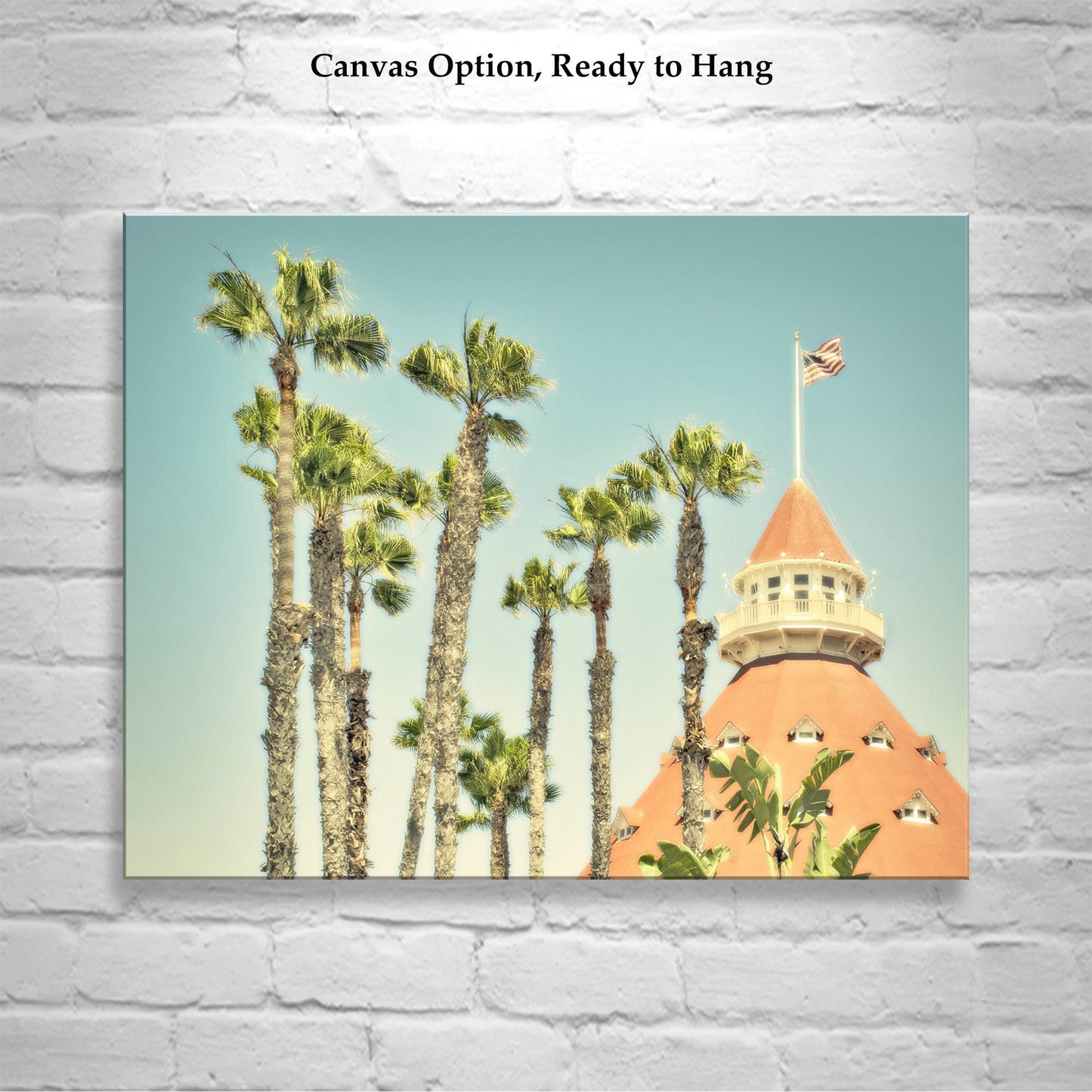 Hotel del Coronado San Diego Art Print | Vintage Beach Resort Photography with Palm Trees | Southern California Coastal Wall Decor Gift