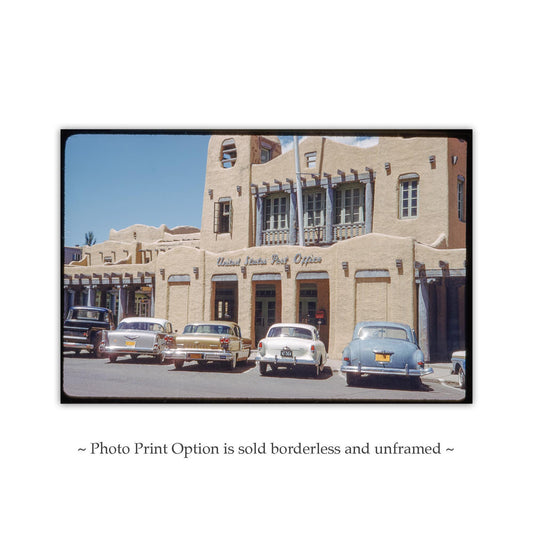 Santa Fe New Mexico Post Office Vintage Photography Print