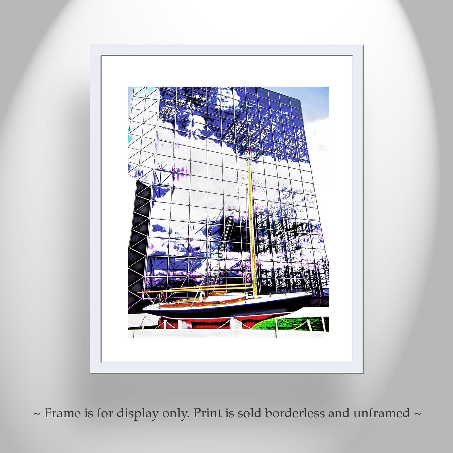 Kennedy Sailboat Art Print at JFK Library Boston Massachusetts