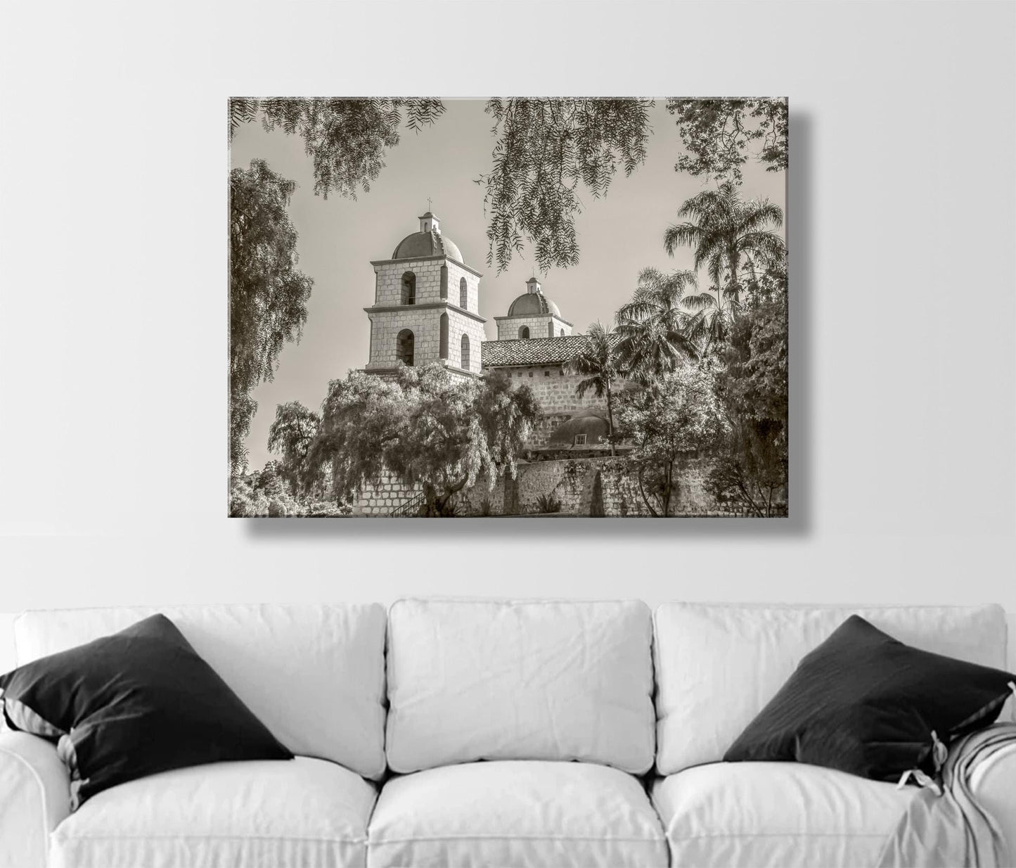 Santa Barbara Mission Photo – Historic Church Wall Art