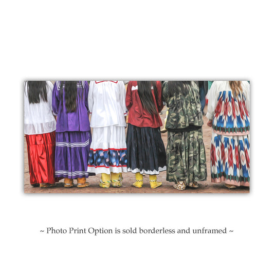 Apache Women Folklorico Dance | Native American Heritage Print