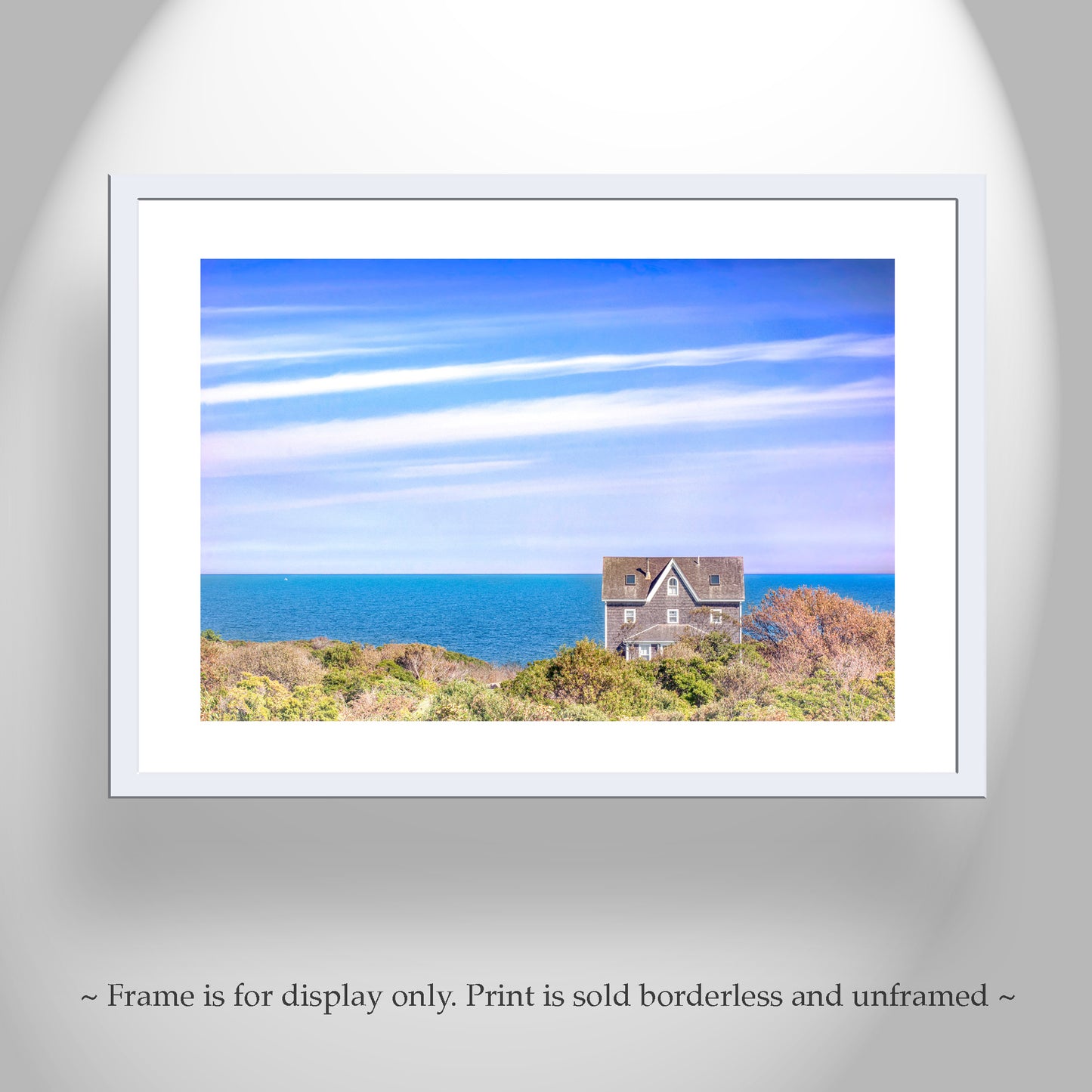 Block Island Rhode Island Art Photography with Seaside Cottage | Wall Decor Gift for Home or Office