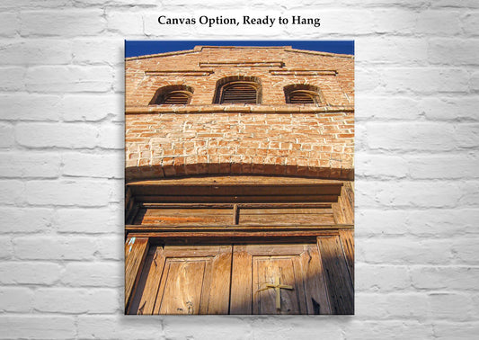 Old Tucson Arizona Barrio Door Architecture Art Print as Rustic Western Style Wall Decor