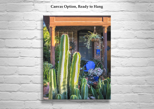 Vintage Tucson Barrio Viejo Wall Art with Southwest Desert Vibe