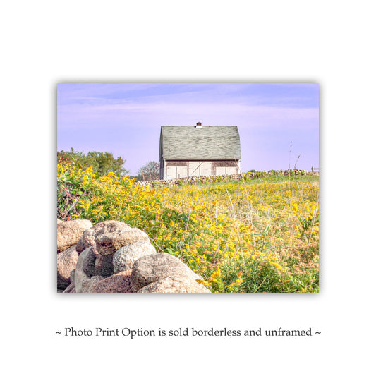 Block Island Barn Canvas Print | Rustic Rhode Island Farm Wall Art