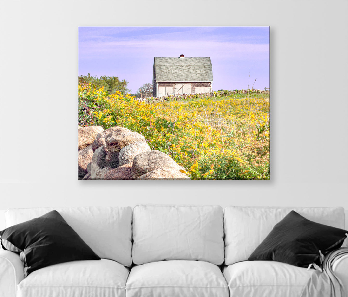 Block Island Rhode Island Barn Photograph | Rustic Farm Wall Art Decor for Home or Office