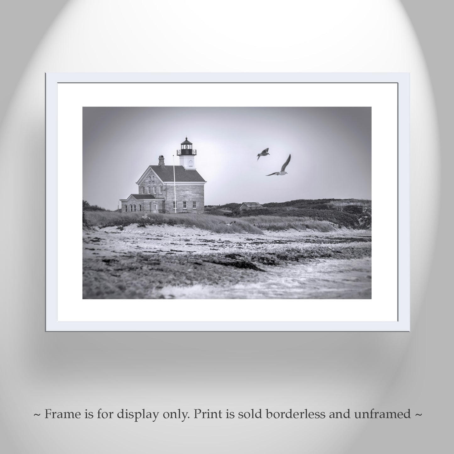 Block Island Photography | Rhode Island Lighthouse Beach Seascape as Wall Decor Gift