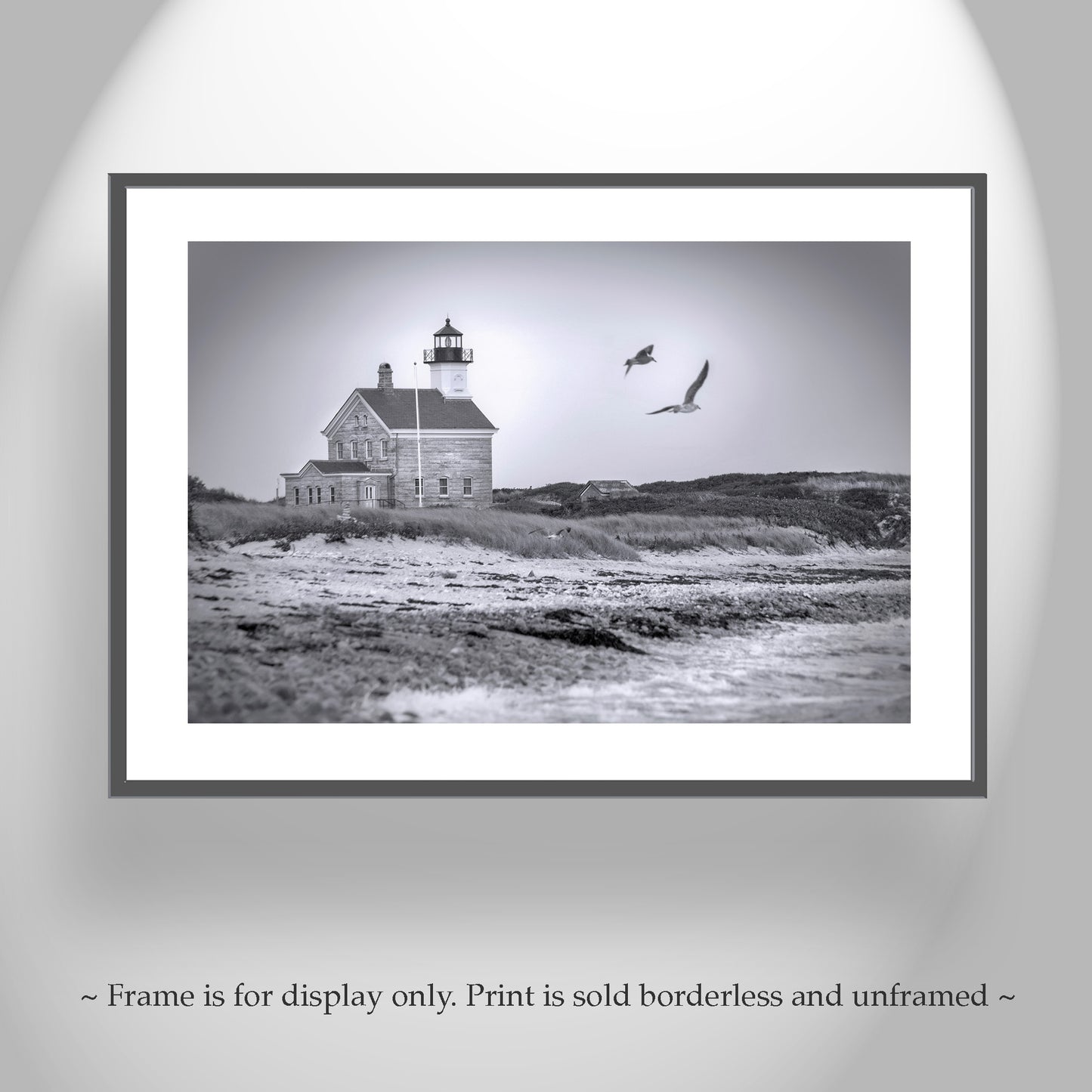 Block Island Photography | Rhode Island Lighthouse Beach Seascape as Wall Decor Gift
