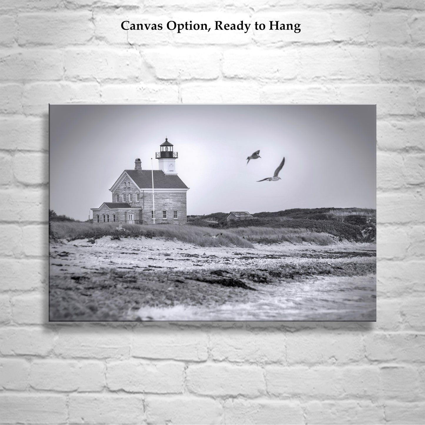 Block Island Photography | Rhode Island Lighthouse Beach Seascape as Wall Decor Gift
