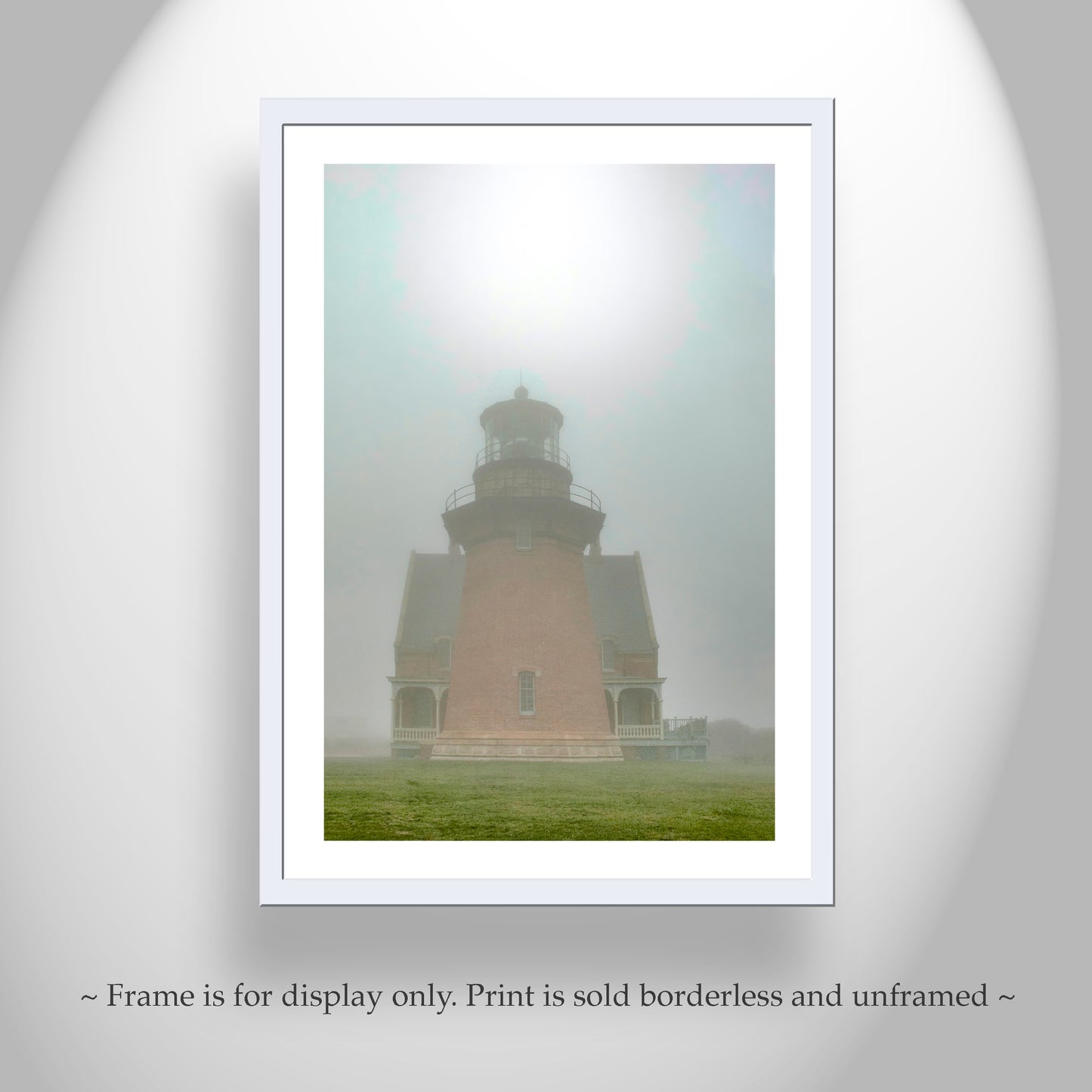 Block Island South East Lighthouse Art | Rhode Island Ocean Fog