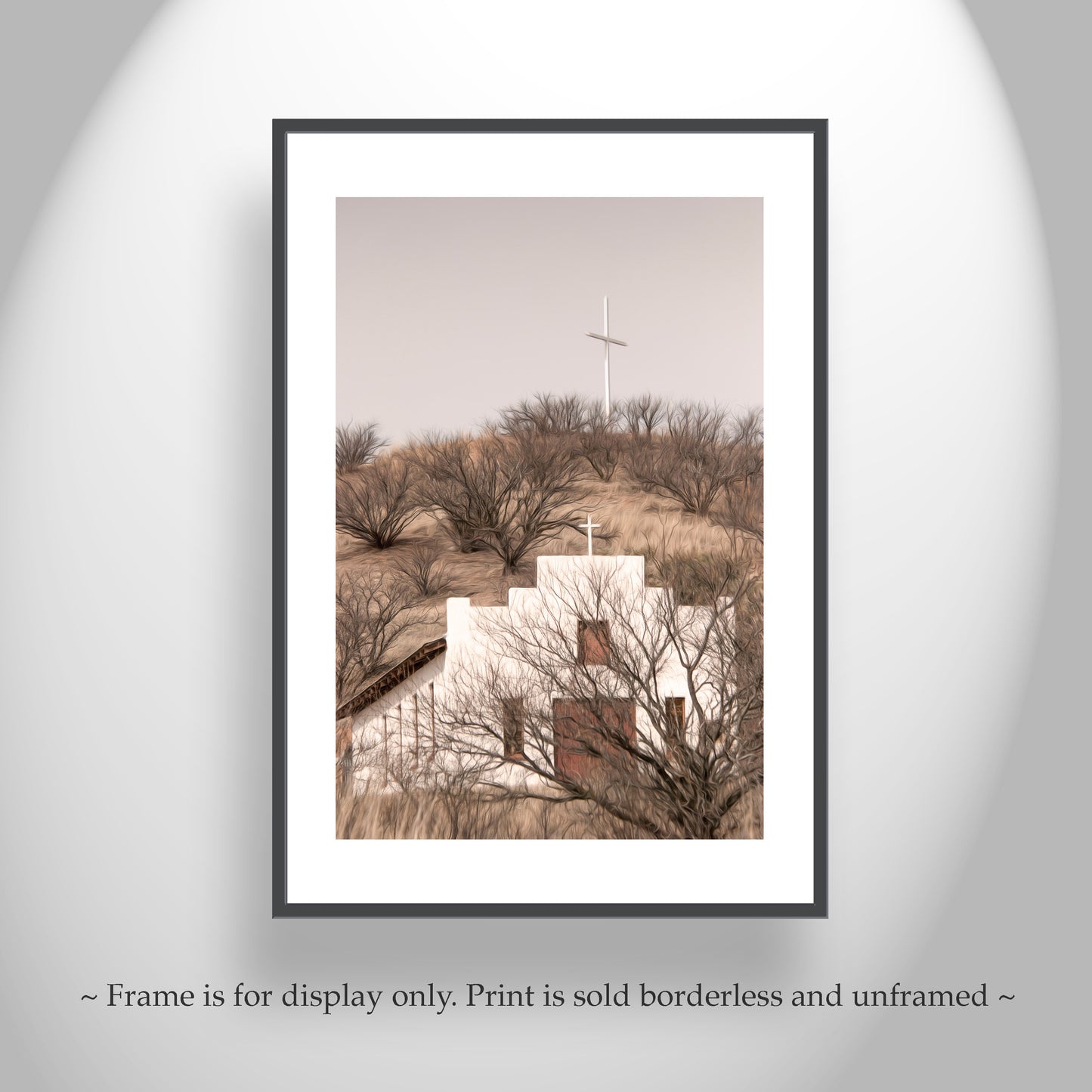 Church Art Print at Mexico Border Town Lochiel Arizona