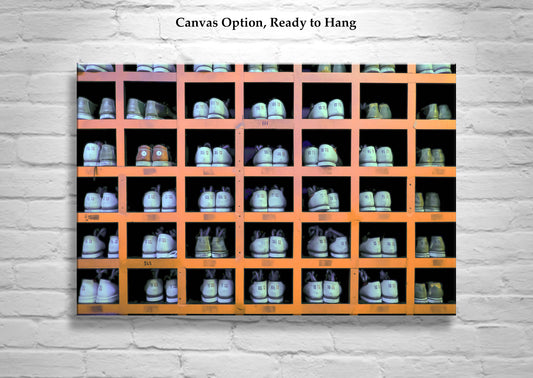 Bowling Art Photography Print with Vintage Bowling Shoes