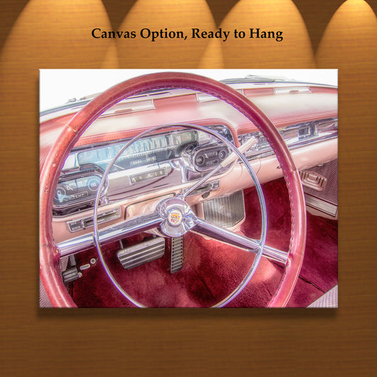 Classic Cadillac Series 62 Art Print | Vintage Car Wall Decor