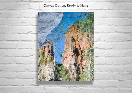 Arizona Canyon Landscape Abstract Art Print | Desert Wall Decor