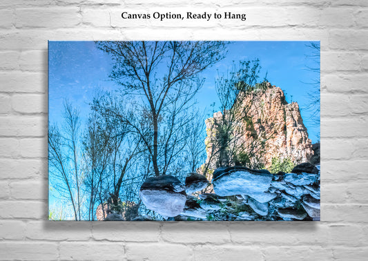 Abstract Desert Nature Water Art in Arizona Canyon Landscape