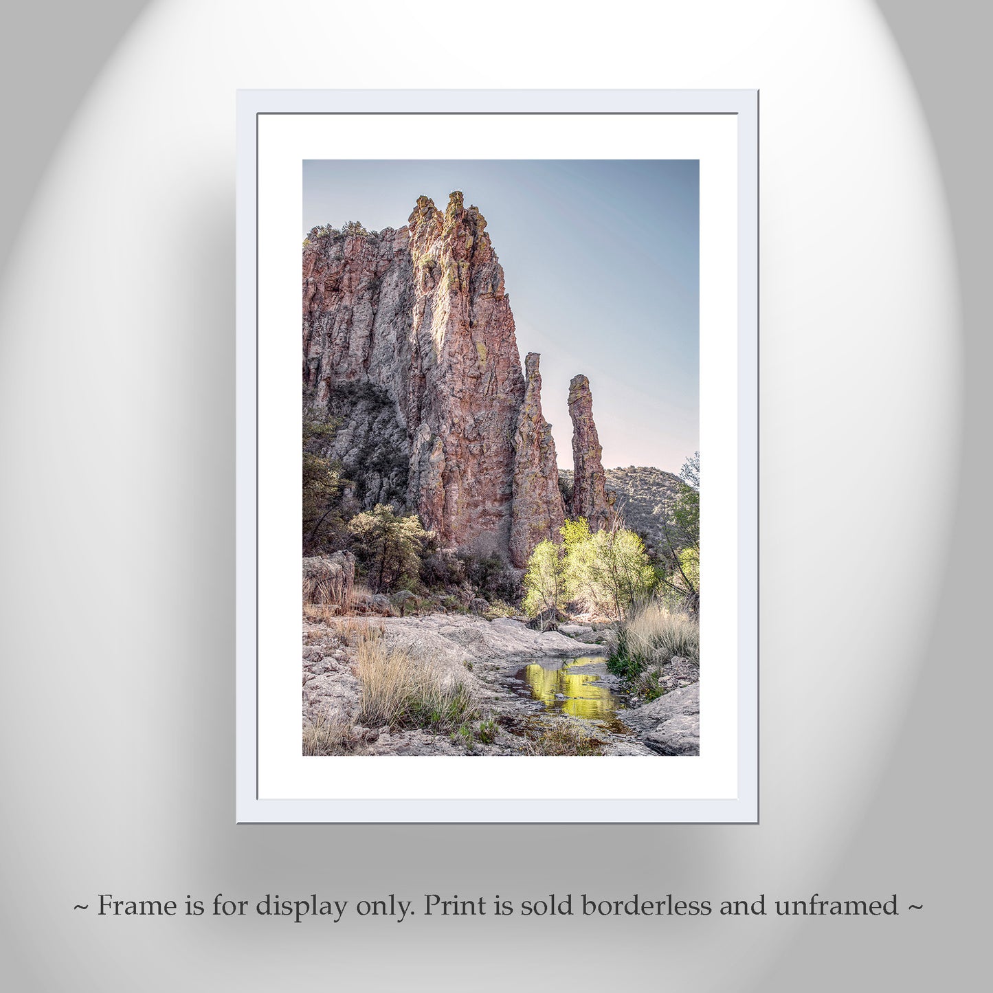 Arizona USA Desert Canyon Wilderness Art with Spring Creek