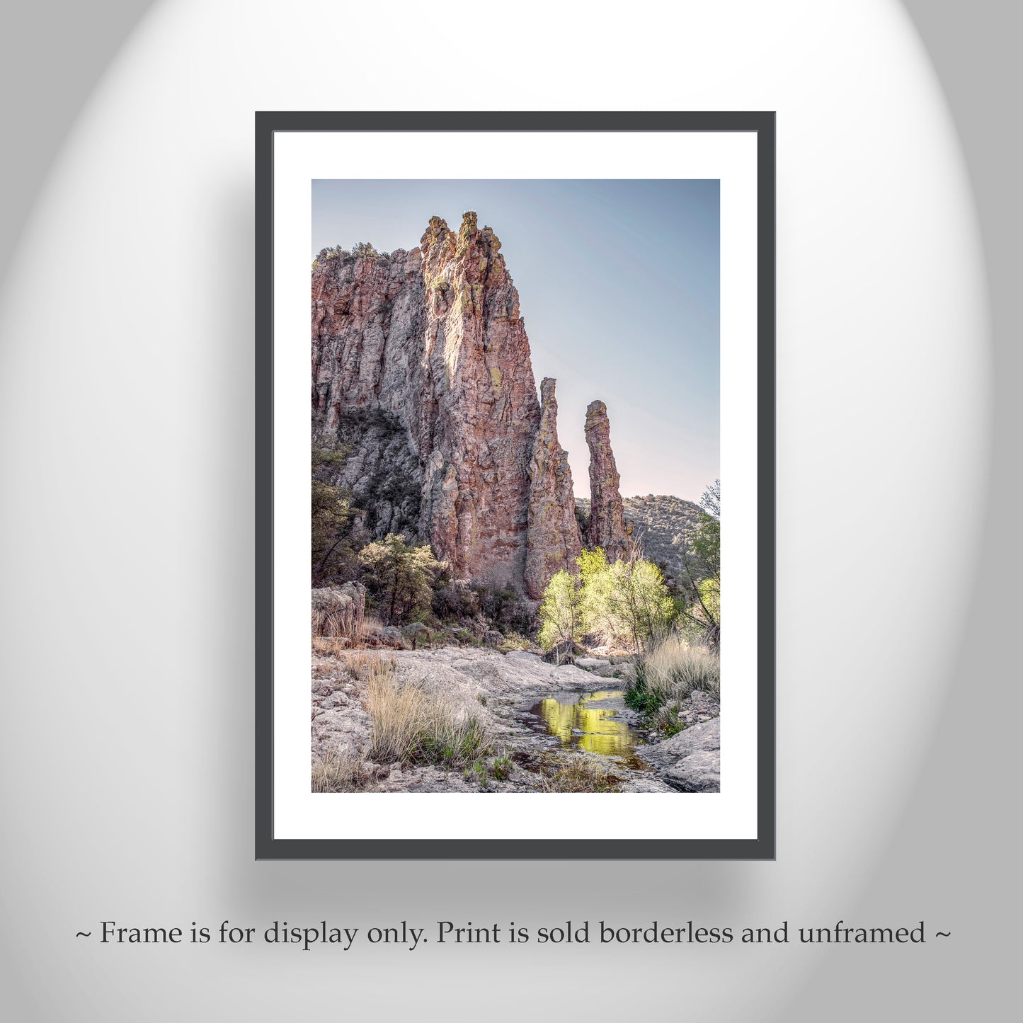 Arizona USA Desert Canyon Wilderness Art with Spring Creek