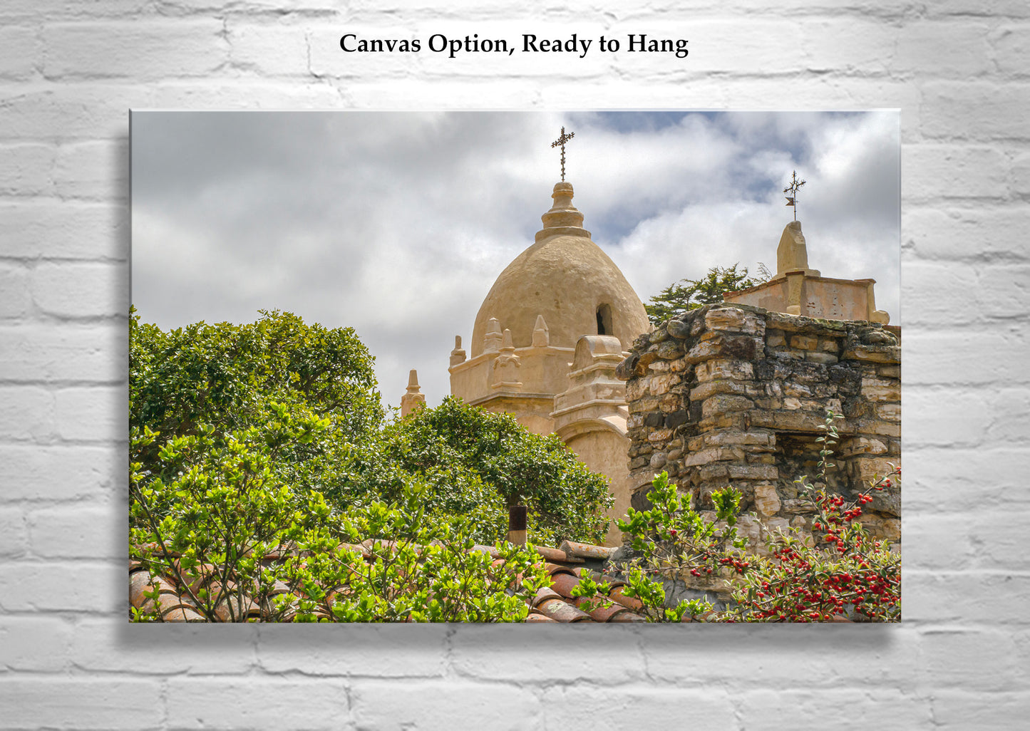 Carmel by the Sea California Spanish Mission Church Art Print