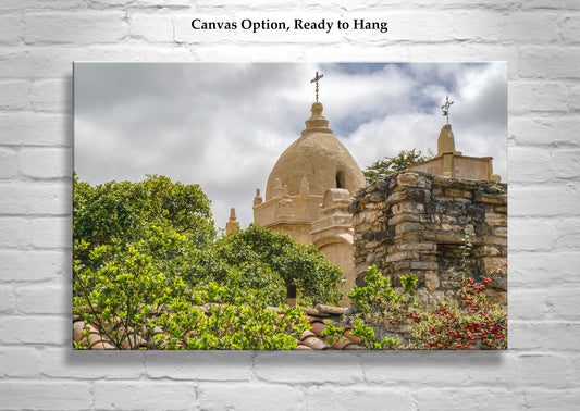 Carmel Mission Church Art Print – Spanish Colonial Architecture Photo