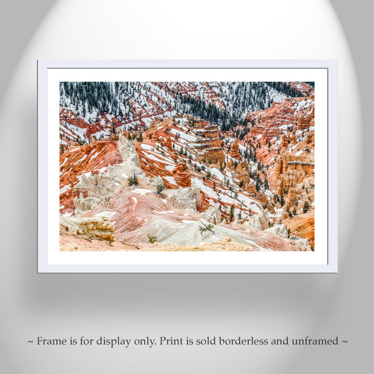 Utah Landscape Fine Art Print with Cedar Breaks in Winter