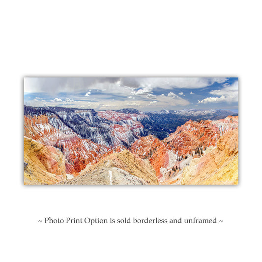 Cedar Breaks Utah National Park Panorama Art Print