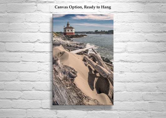Bandon Lighthouse Art Print at Coquille River Oregon Coast
