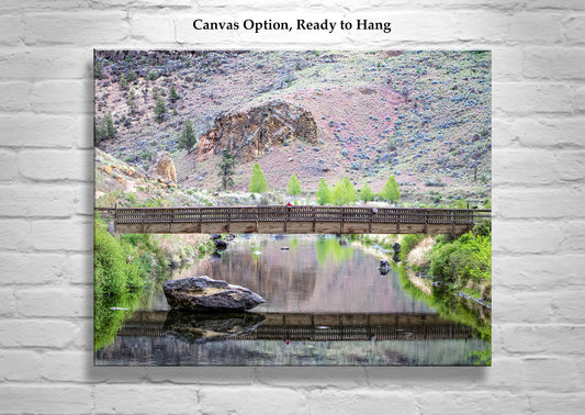 Crooked River Smith Rock State Park Oregon Landscape Art Print