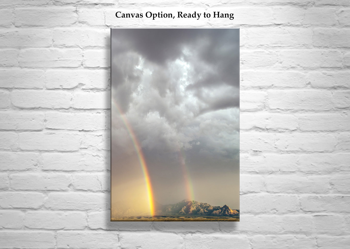 Desert Rainbow Photograph | Tucson Arizona Mountain Landscape