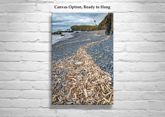 Oregon Lighthouse Art Print at Yaquina Head