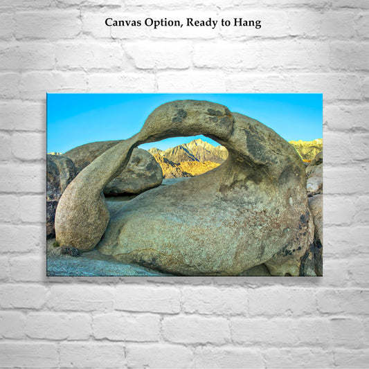 Mobius Arch Art Print | Eastern Sierras Desert Landscape Photography