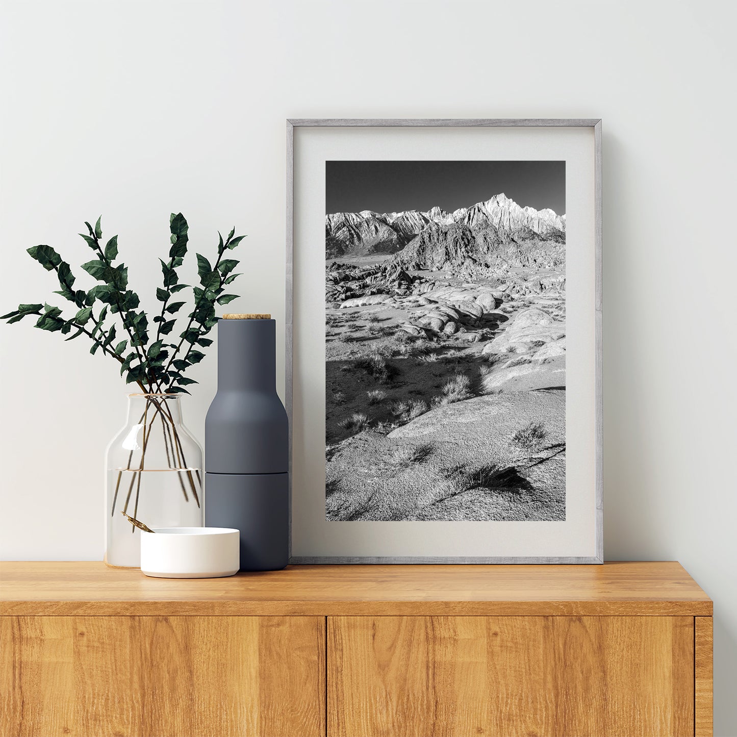 Black and White Eastern Sierra Photograph for Sale with Mt Whitney