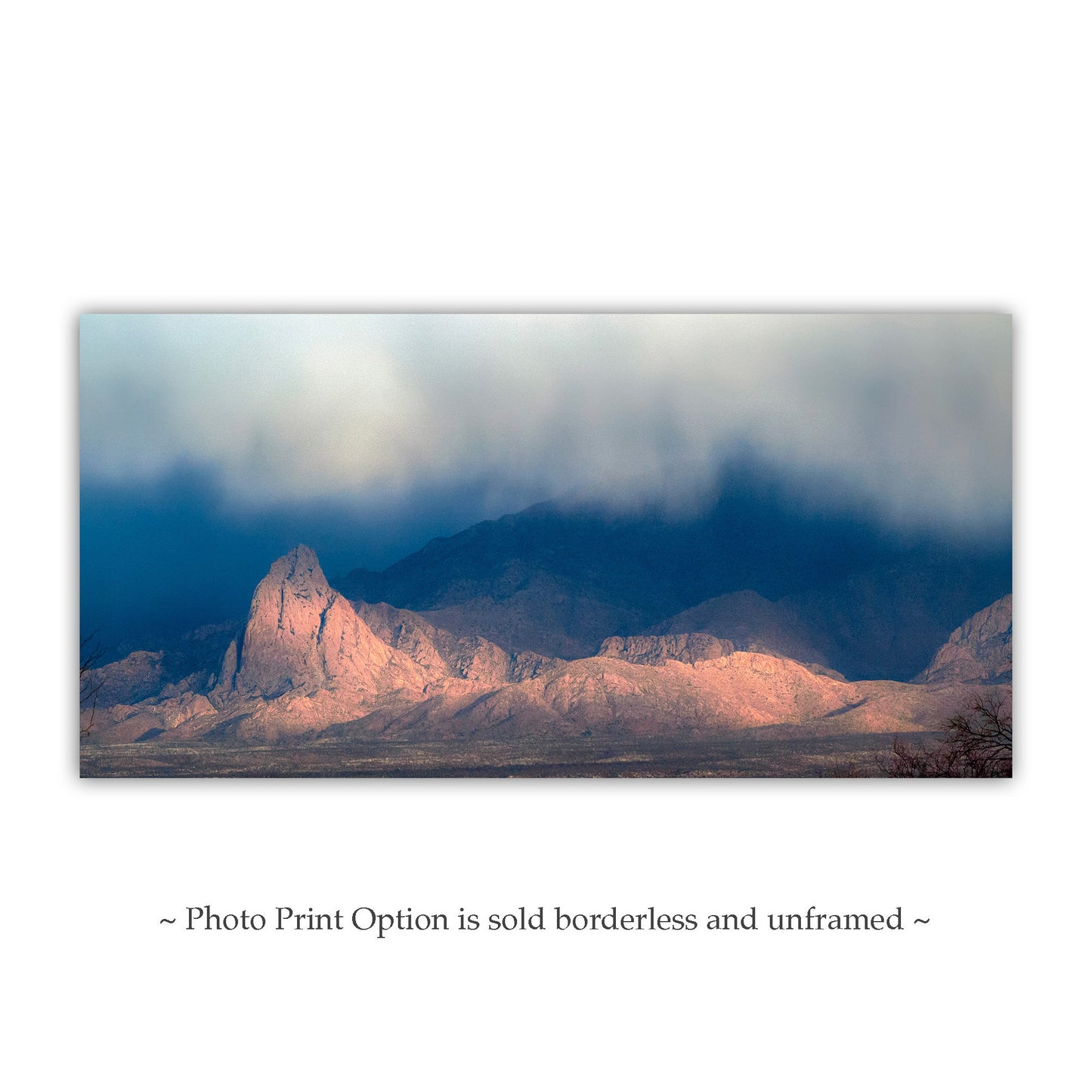 Elephant Head Peak with Moody Clouds – Santa Rita Mountains Tucson Art