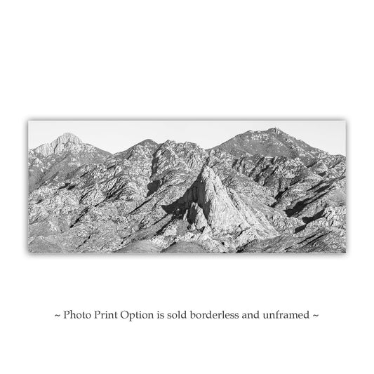 Santa Rita Mountains Arizona Black and White Landscape Art Print