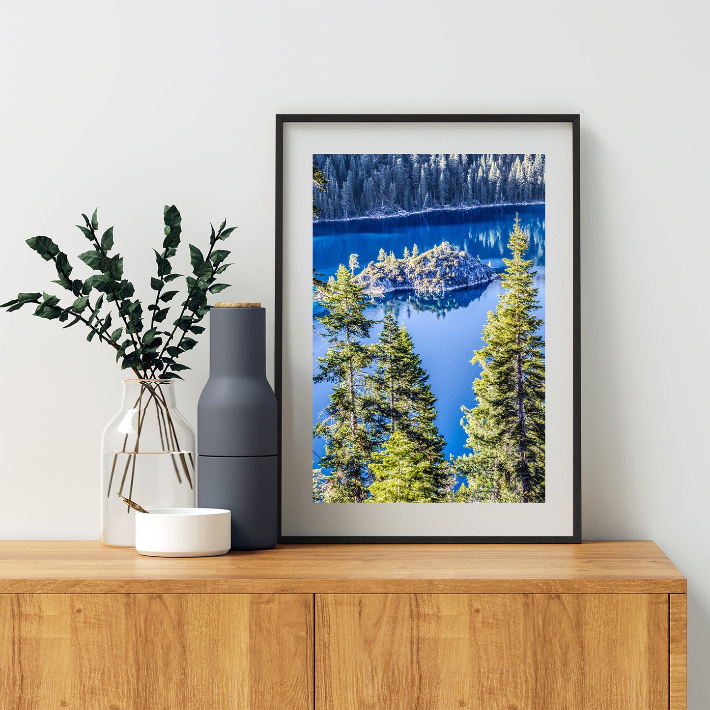 Emerald Bay Lake Tahoe Landscape Wall Art Print | Vertical Photo