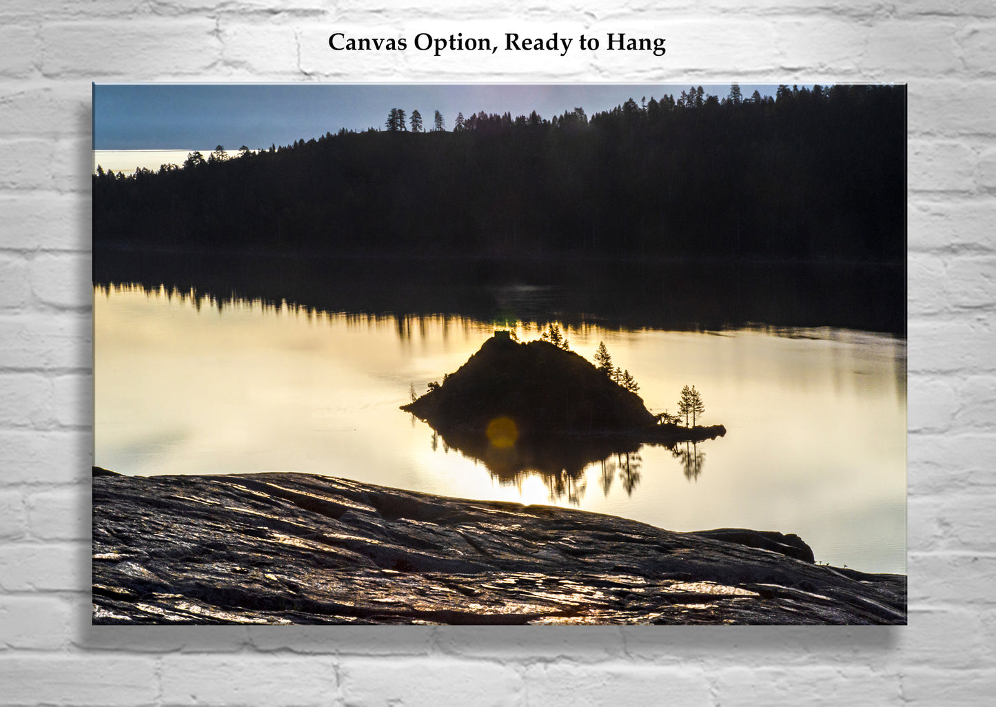 Lake Tahoe Emerald Bay Wall Art with Peaceful Sierra Sunrise